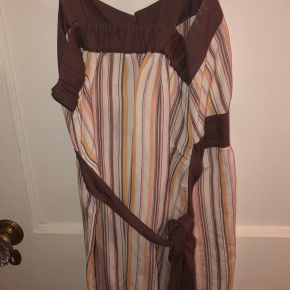 Striped brown dress - Picture 7 of 10